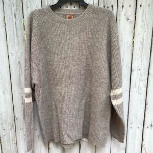 Vintage Fargo beige shetland wool sweater L Y2K
